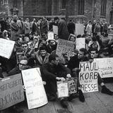 Demonstration für die Pressefreiheit im Zusammenhang mit der "Spiegel-Affäre" 1962